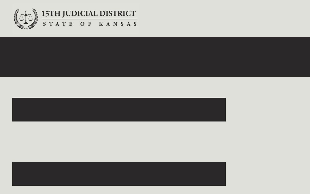 Official judges page for the 15th Judicial District including Wallace County